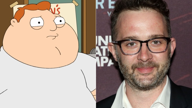 Left: Barry Robinson in "American Dad!"; Right: Eddie Kaye Thomas posing for a photo