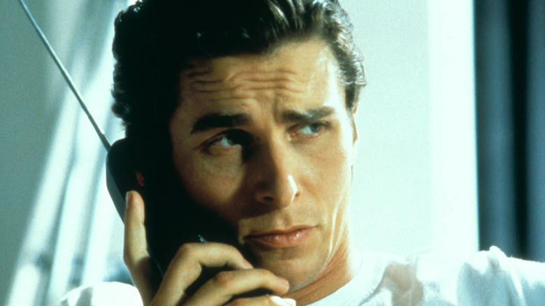 Patrick Bateman on phone