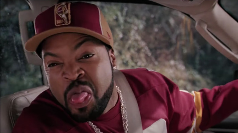 Ice Cube sticking tongue out