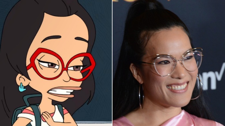 Ali Wong and her character on "Big Mouth"