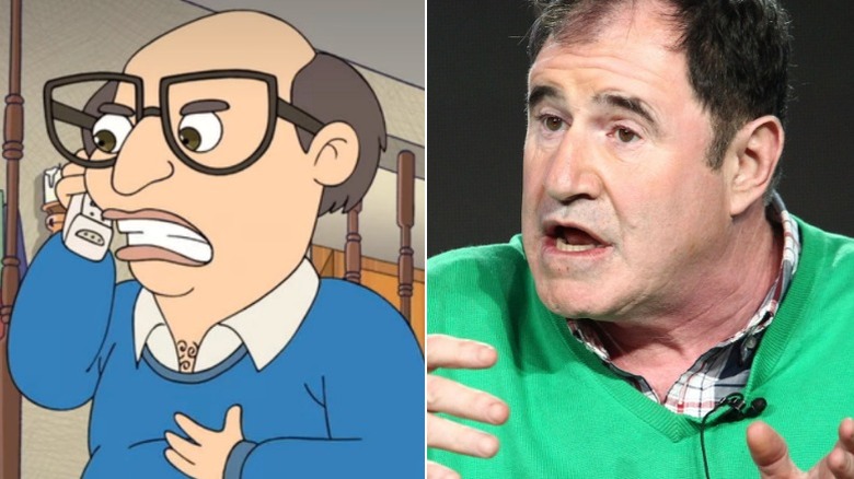 Richard Kind and his character from "Big Mouth"