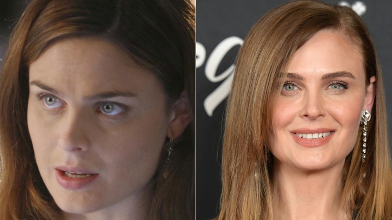 Temperance Brennan and Emily Deschanel side-by-side
