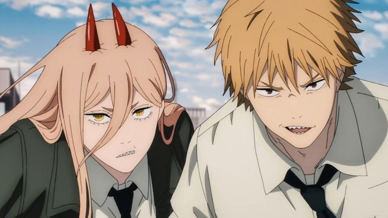 Power and Denji in "Chainsaw Man."