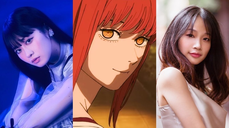 Tomori Kusunoki smiling, Makima, and Suzie Yeung smiling