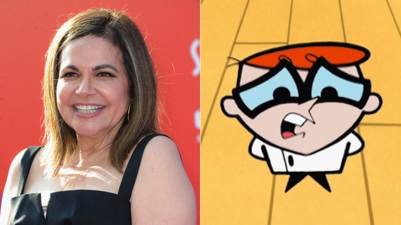 Candi Milo on the red carpet; Dexter looking apologetic