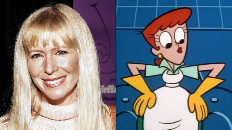 Kath Soucie smiling; Mom with hands on hips