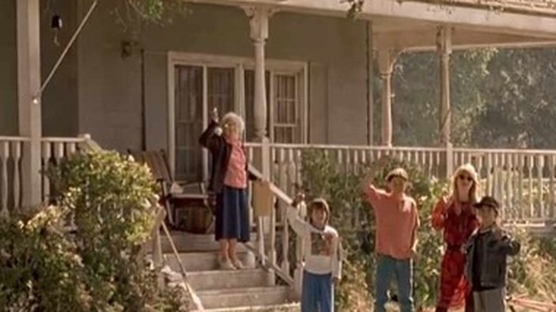 The house from the movie, then and now