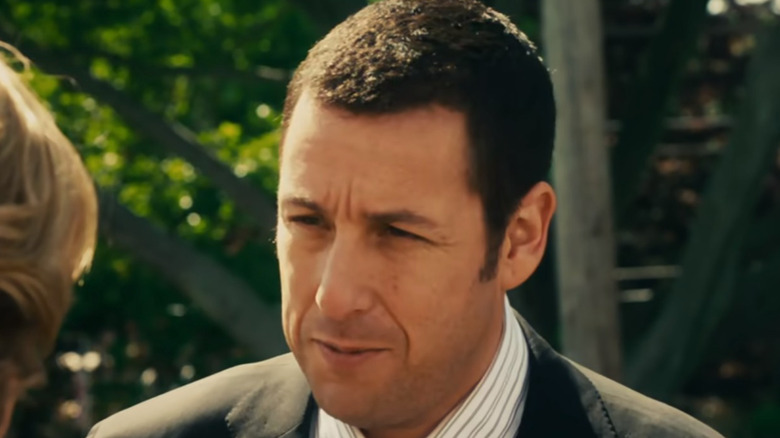 Adam Sandler frowning