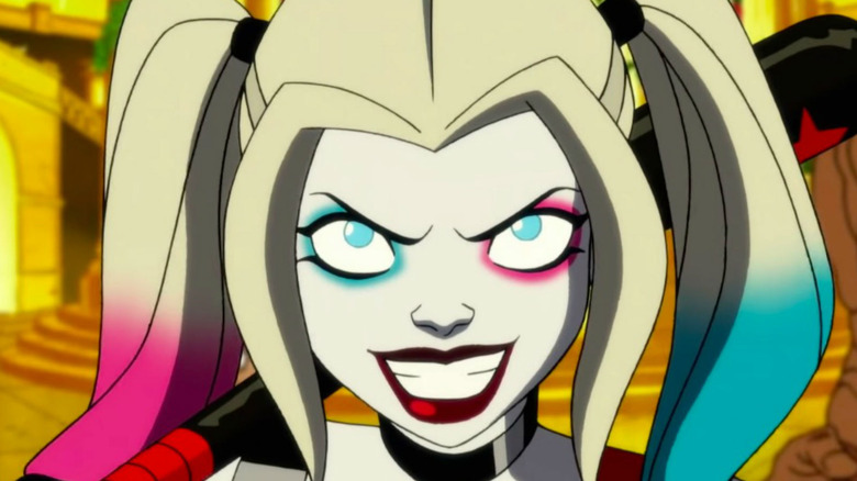 Harley Quinn looking sinister