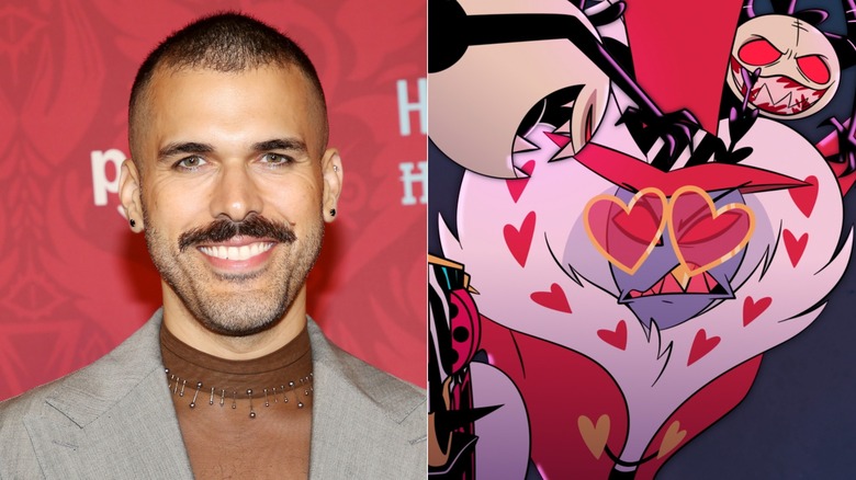 Joel Perez at the Season 2 premiere of "Hazbin Hotel;" Valentino