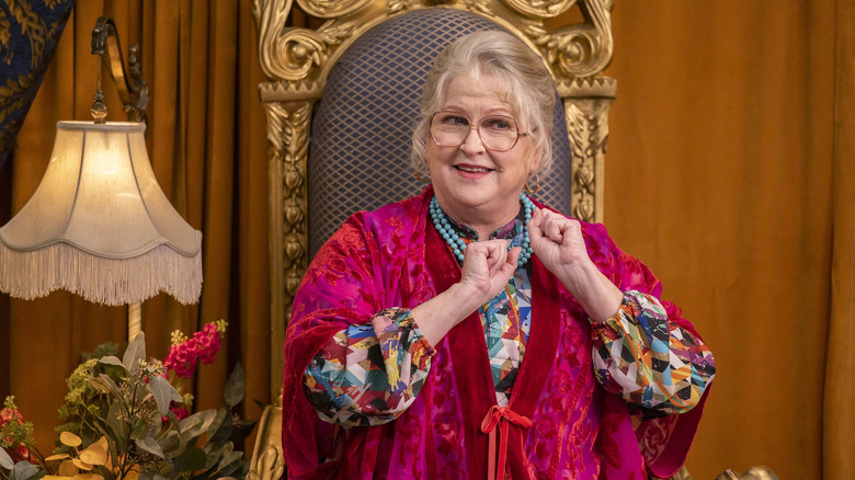 Alyson Reed as herself and Ms. Darbus in High School Musical: The Musical: The Series.