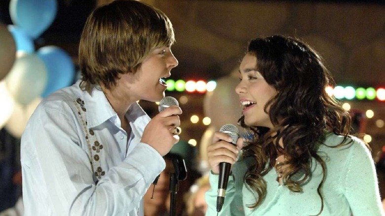 Troy and Gabriella singing in High School Musical (2006)