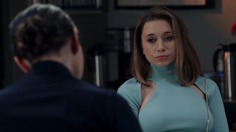 Olesya Rulin as Danielle Bloomfield gives a look of attitude in The Rookie.