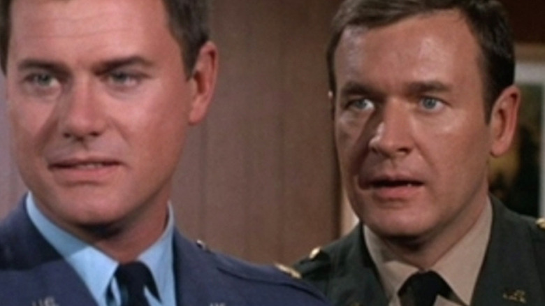 Larry Hagman and Bill Daily (r)