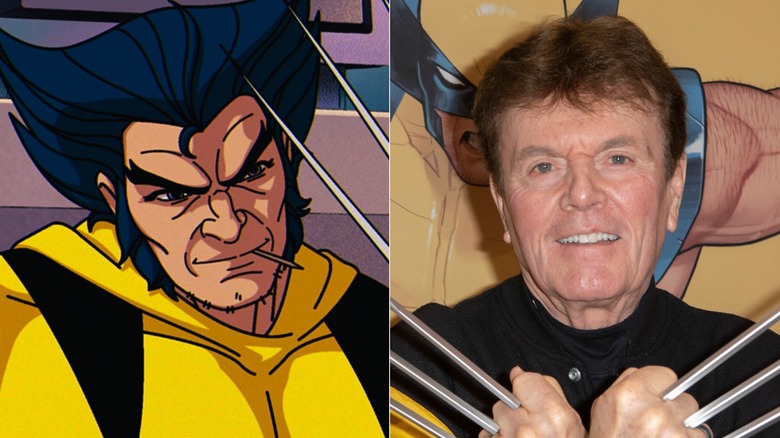 Wolverine in X-Men 97 (left); actor Cal Dodd (right)
