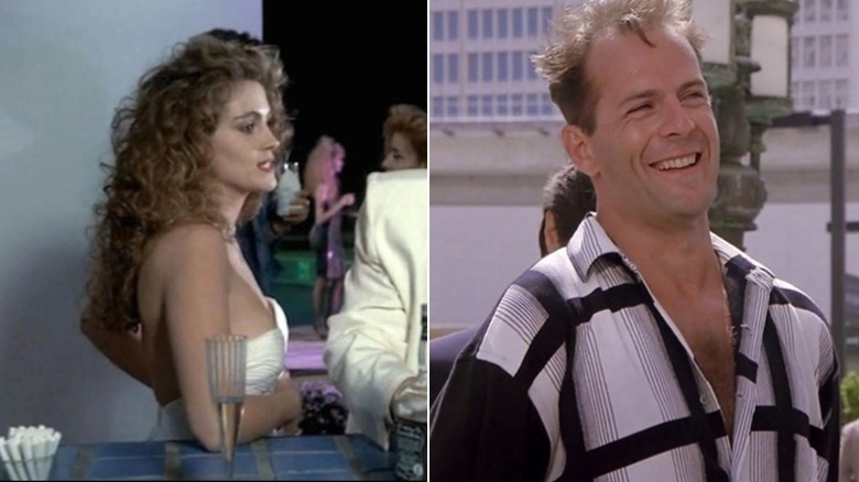 Julia Roberts and Bruce Willis on Miami Vice