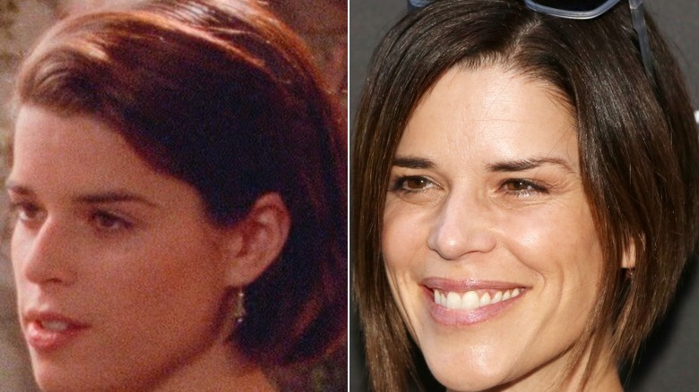 Neve Campbell smiles