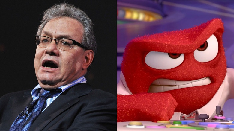 Lewis Black and Anger frowning in Inside Out