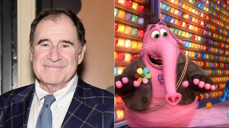 Richard Kind and Bing Bong in the hall of memories in Inside Out