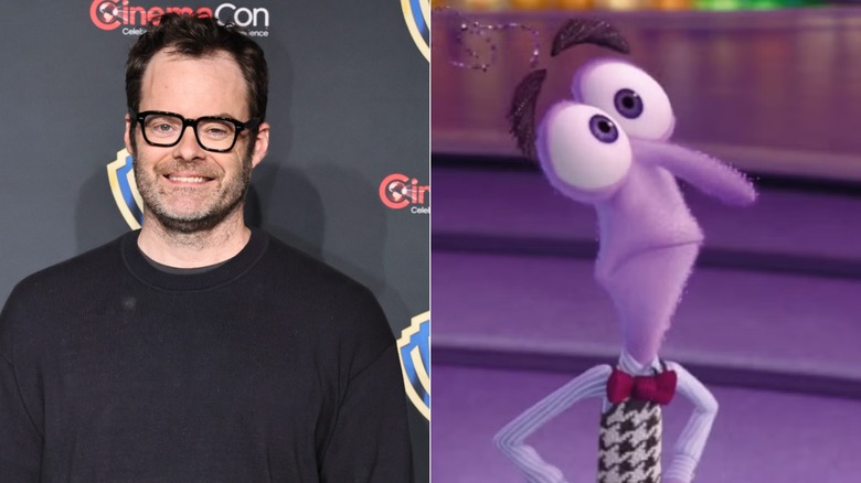 Bill Hader and Fear looking scared in Inside Out