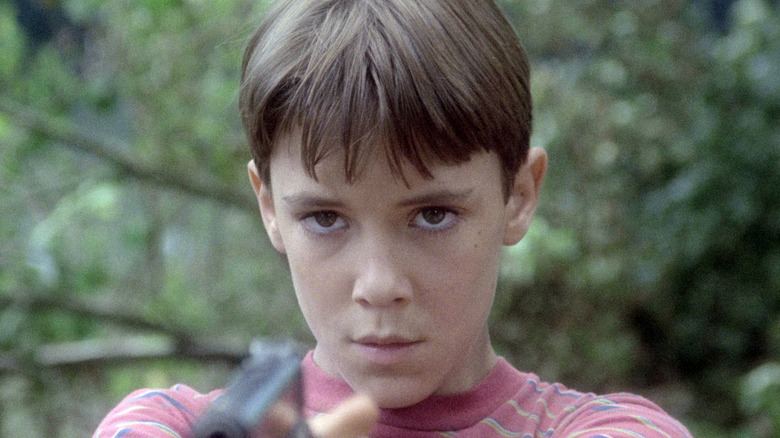 Gordie LaChance with gun
