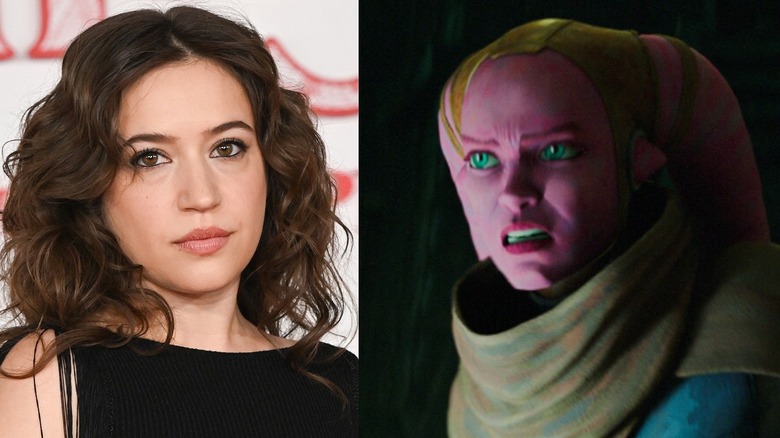 Gideon Adlon attending a media event and Devon Izara standing in Maul Shadow Lord (2026)