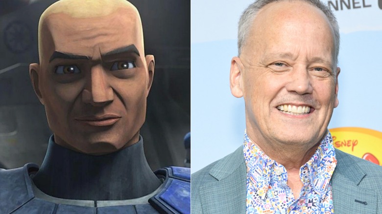 Captain Rex beside Dee Bradley Baker