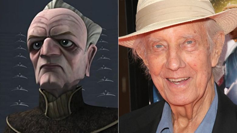 Chancellor Palpatine beside Ian Abercrombie