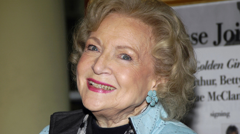 Rose Nylund wearing pink