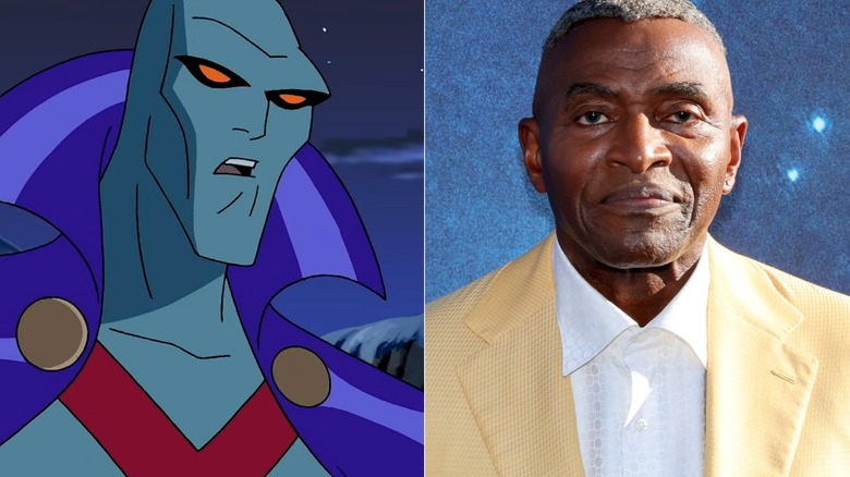 Martian Manhunter beside Carl Lumbly