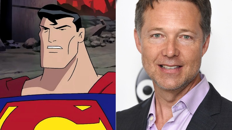 Superman beside George Newbern