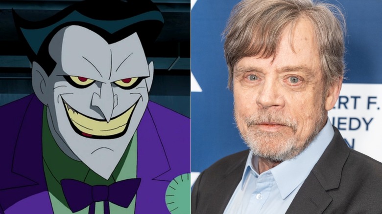 The Joker beside Mark Hamill