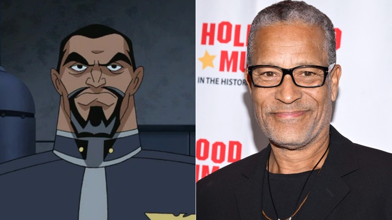 Vandal Savage beside Phil Morris