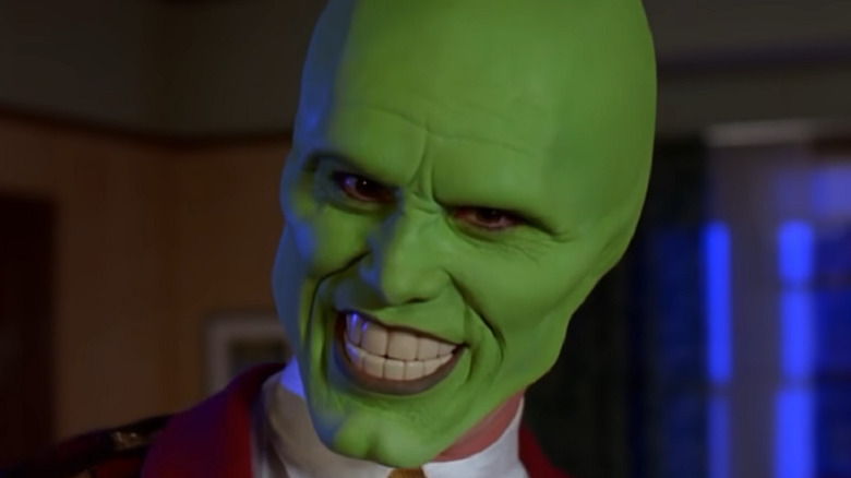 Jim Carrey in a green mask