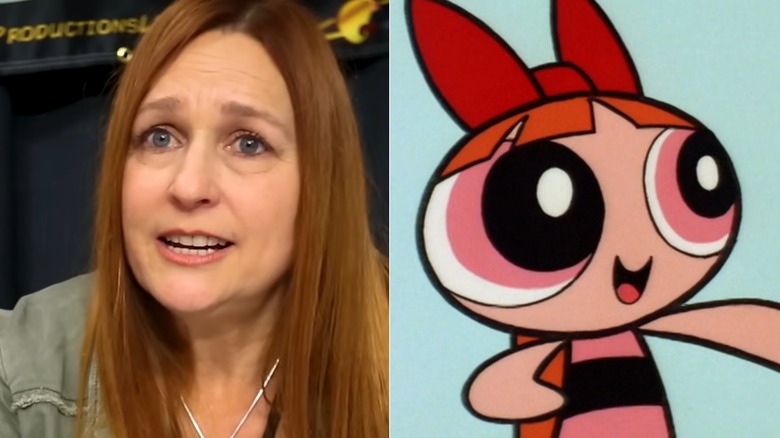 Cathy Cavadini in interview; Blossom smiling