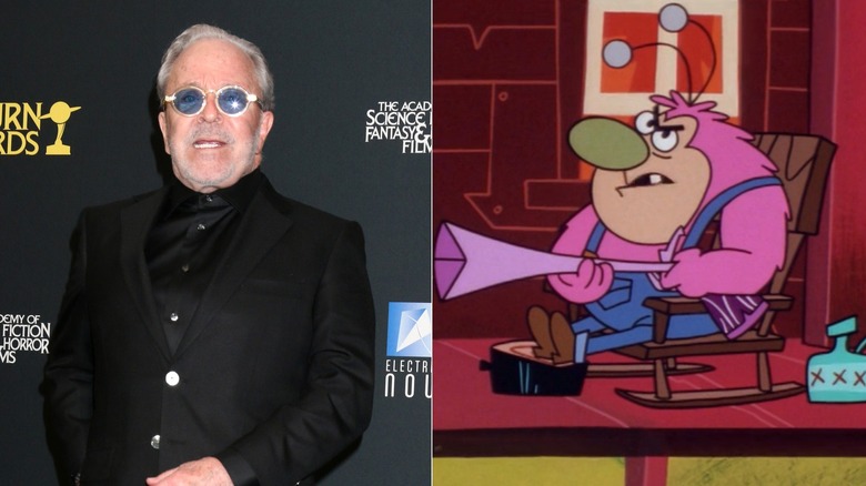 Jim Cummings at Saturn Awards; Fuzzy Lumpkins sitting on porch with gun