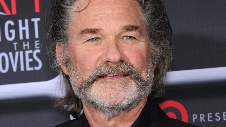 Kurt Russell smiling at event