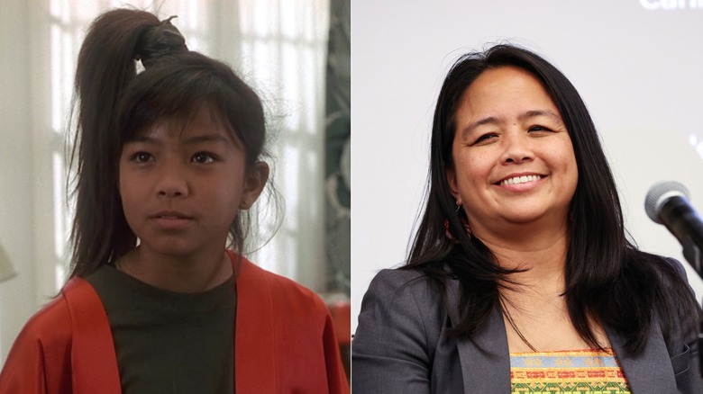 Lily glaring at Velda; Aquilina Soriano at conference