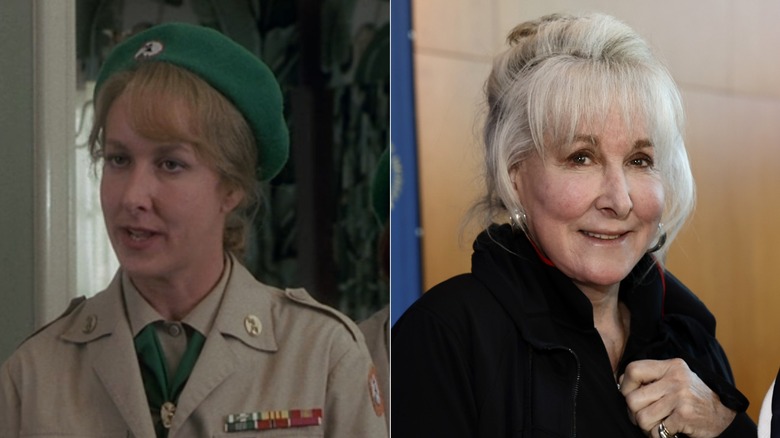 Velda confronting Phyllis; Betty Thomas at event