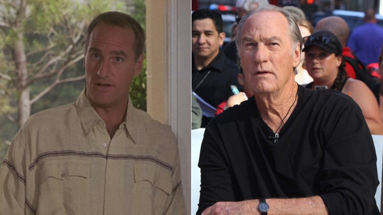 Freddy standing in doorway; Craig T Nelson at event