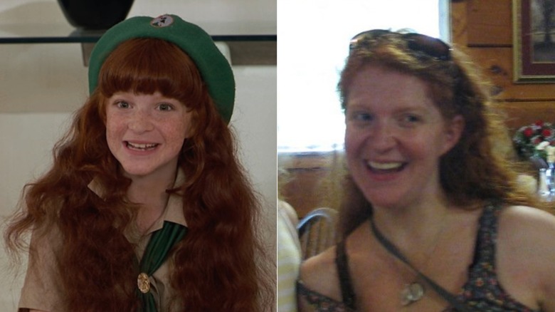 Tiffany smiling; Emily posing at restaurant