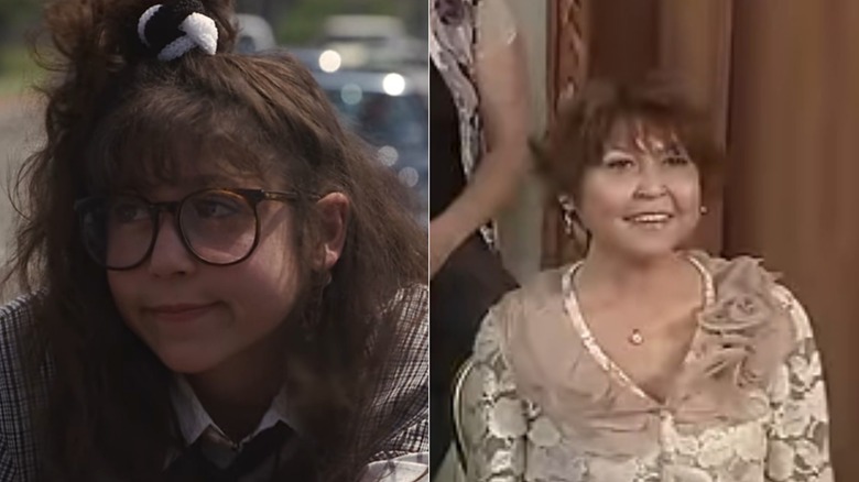 Tessa talking to father; Heather Hopper smiling at reunion special