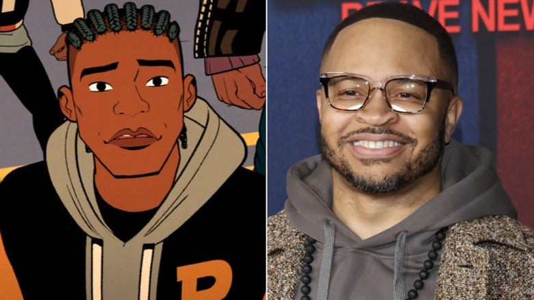 Lonnie Lincoln on Your Friendly Neighborhood Spider-Man and Eugene Byrd side by side