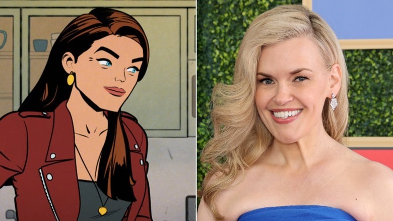 May Parker on Your Friendly Neighborhood Spider-Man and Kari Wahlgren side by side