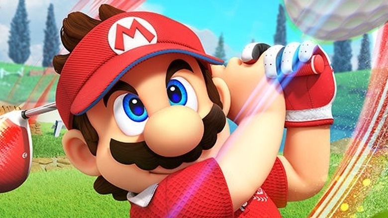 Mario swinging club