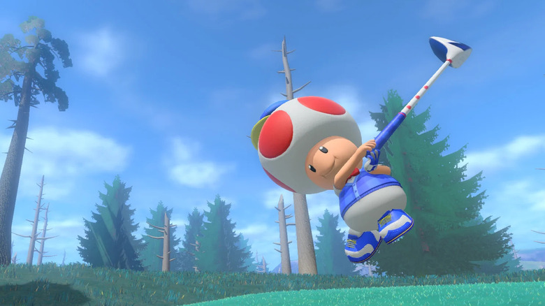 Toad swinging club
