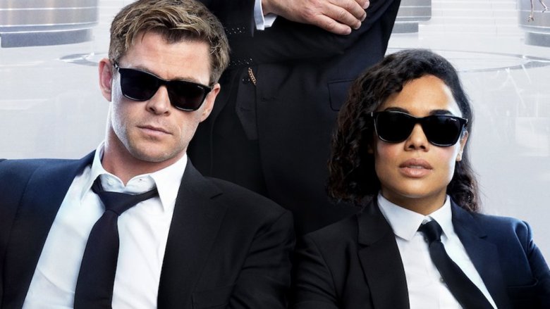 Chris Hemsworth and Tessa Thompson Men in Black: International poster