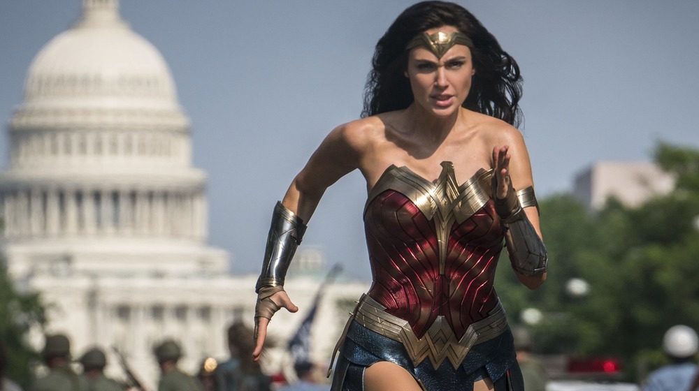 Gal Gadot as Wonder Woman running