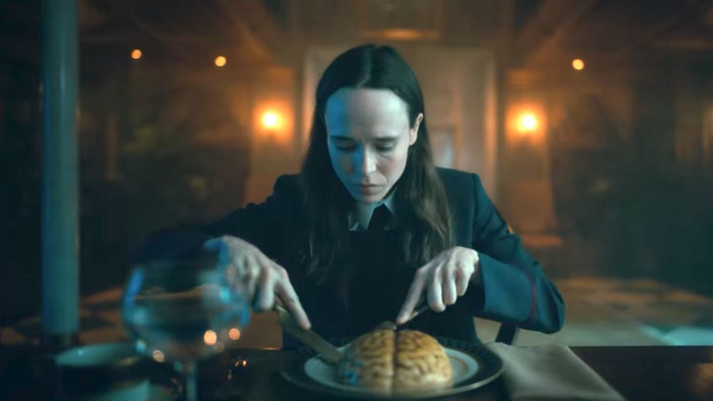 Ellen Page eating brains in The Umbrella Academy season 2