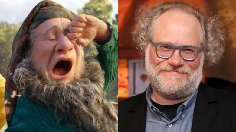 Sleepy next to Andy Grotelueschen at the Snow White premiere (2025)